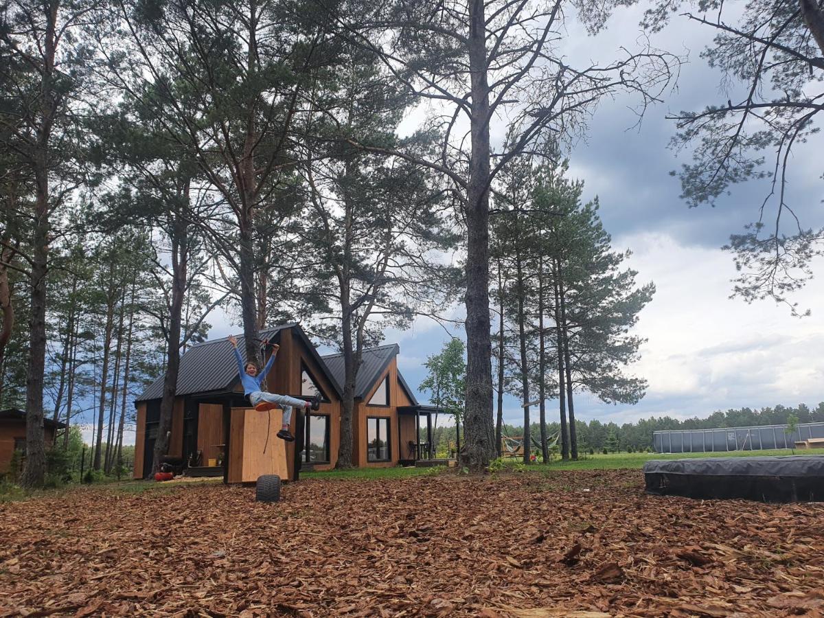 Letniskowe Lesne Nad Jeziorem Wdzydzkim Basen Sauna Balia Holiday home *