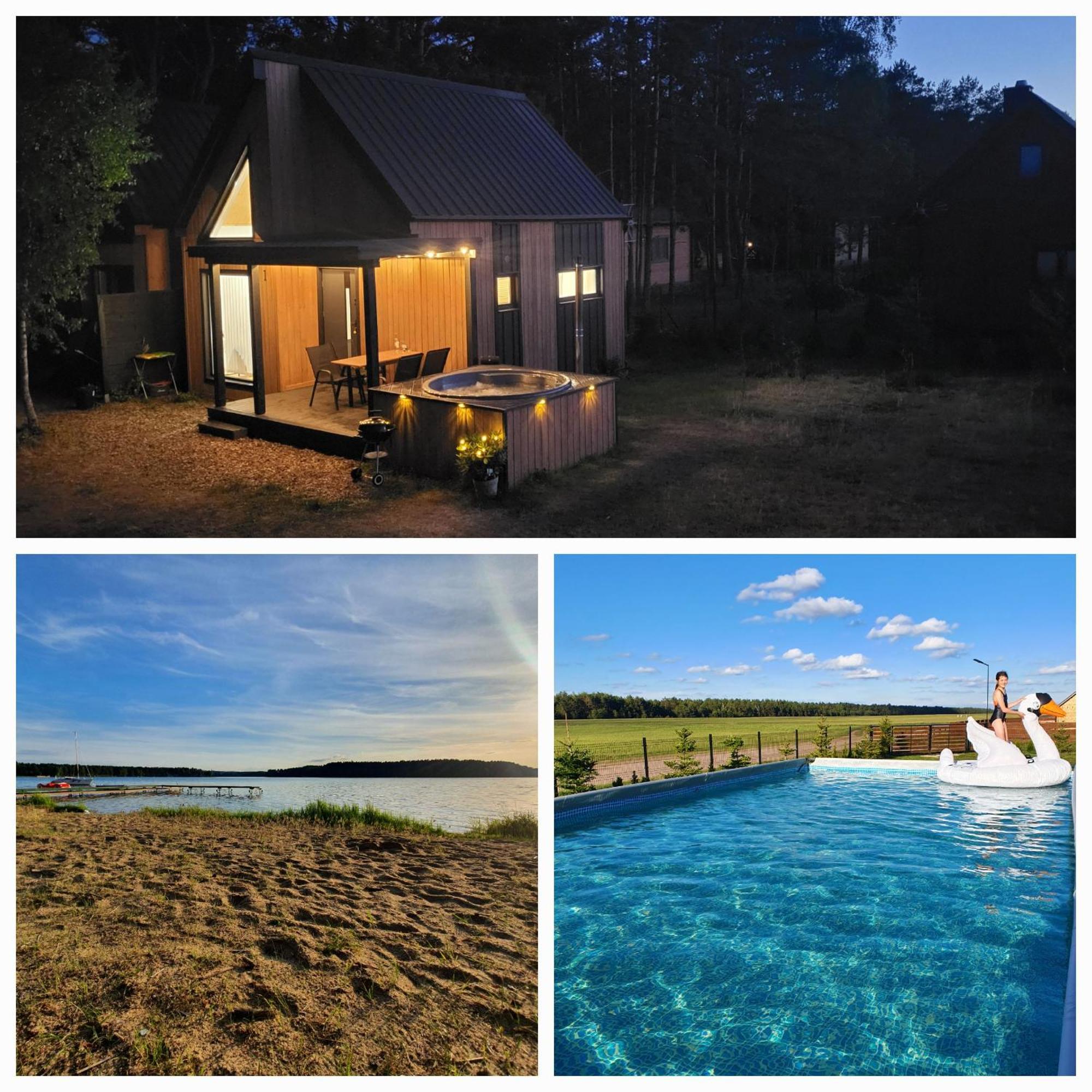 Holiday home Letniskowe Lesne Nad Jeziorem Wdzydzkim Basen Sauna Balia